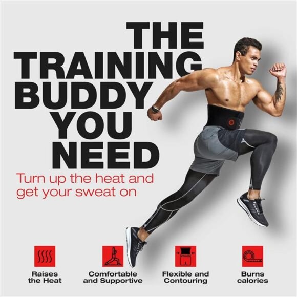 Premium Waist Trimmer & Trainer Belt for Men and Women -Sweat-Enhancing Slimming - Picture 3 of 7